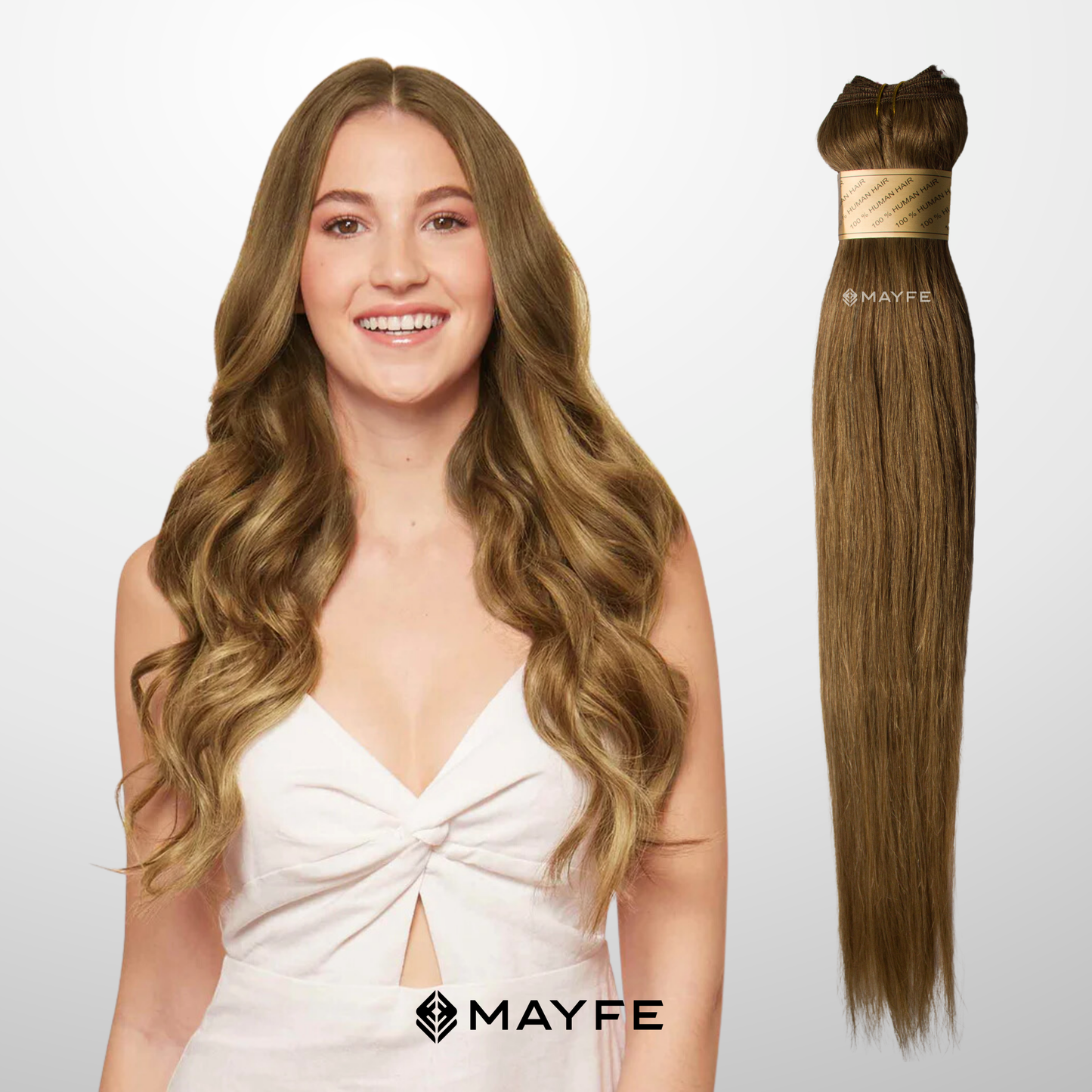 Extensión de cabello 100% natural tono #12