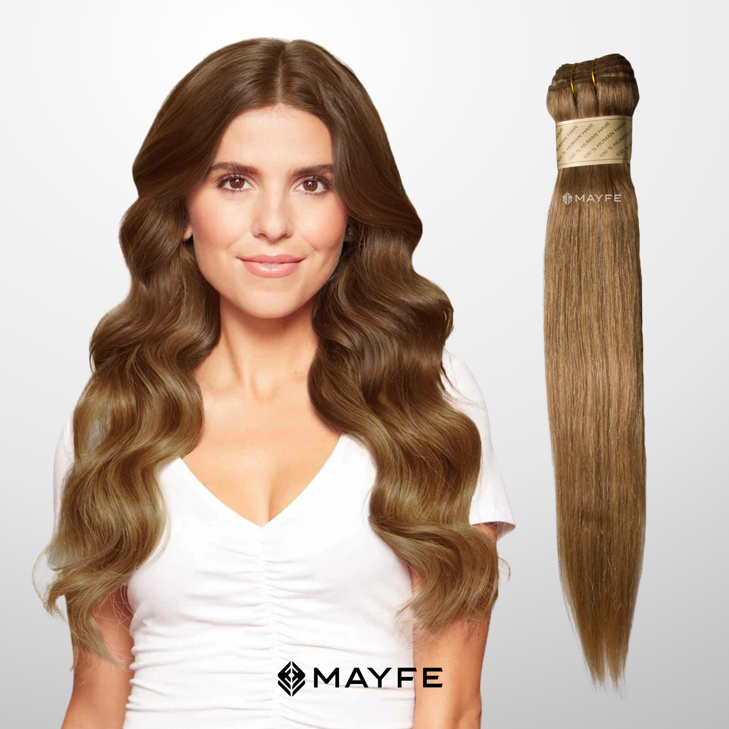 Extensión de cabello 100% natural tono #16