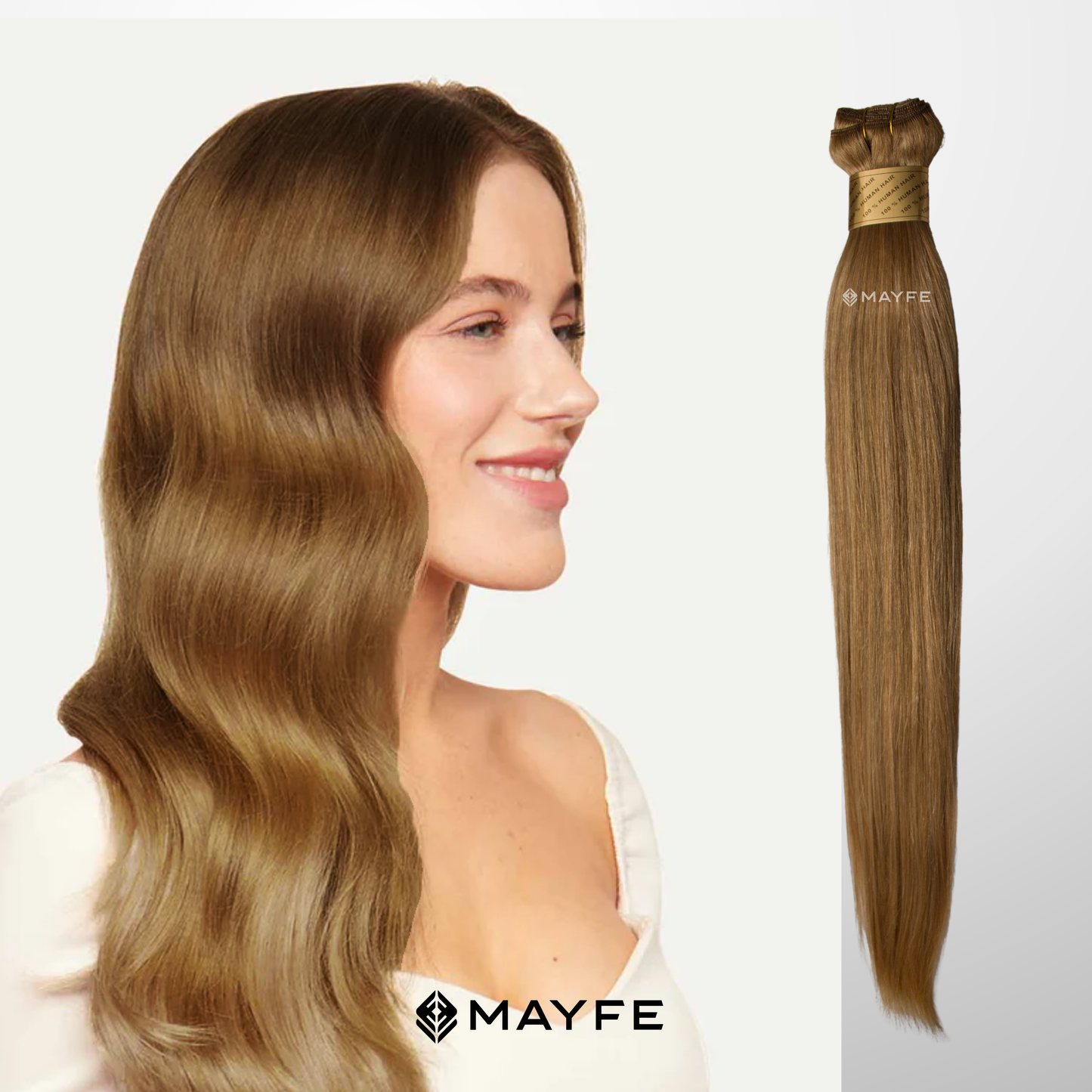 Extensión de cabello 100% natural tono #27/613