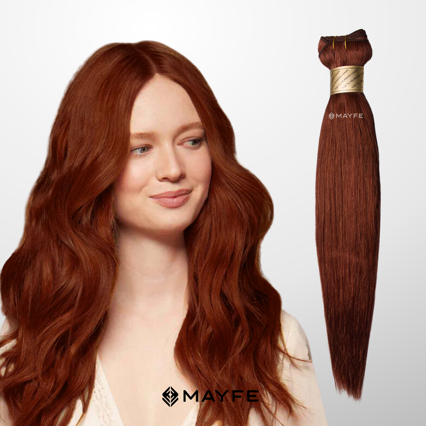 Extensión de cabello 100% natural tono #33