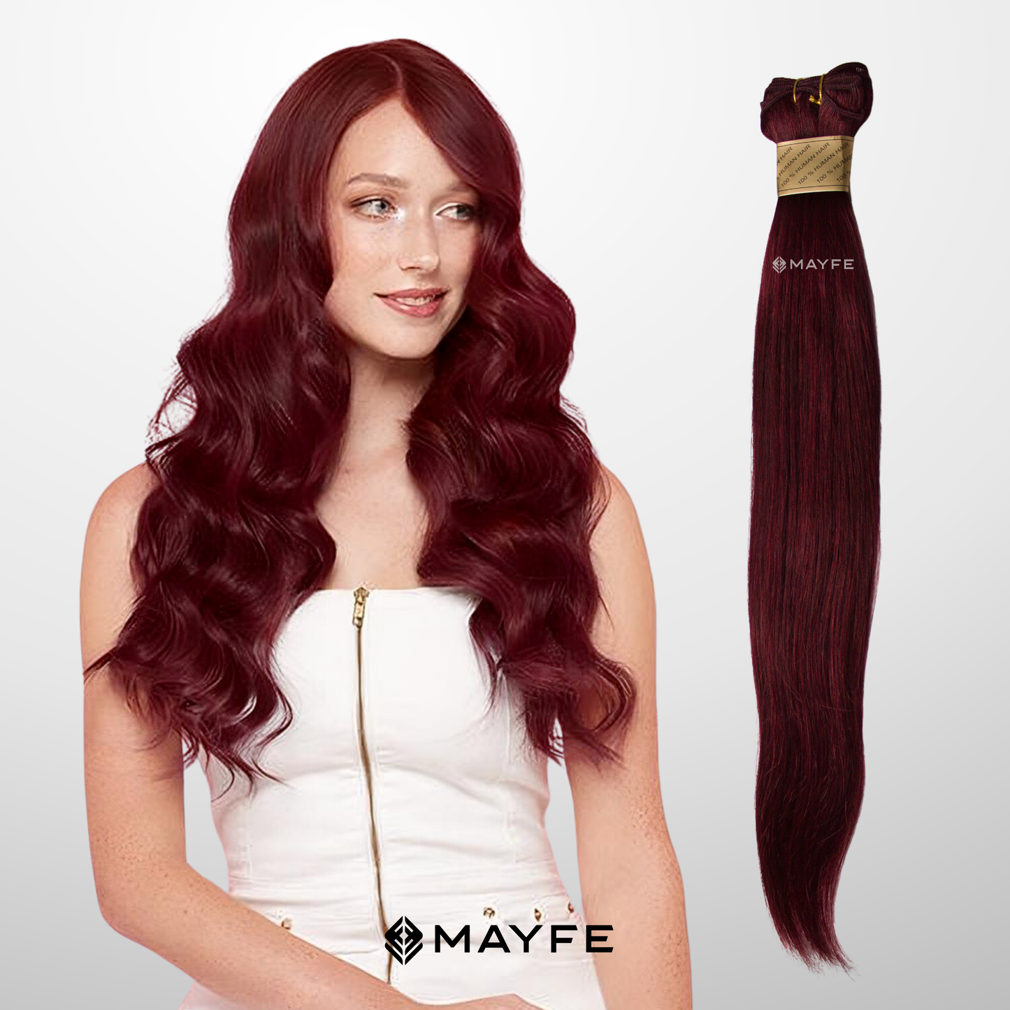 Extensión Clip 100g Rojo Caoba Oscuro #37