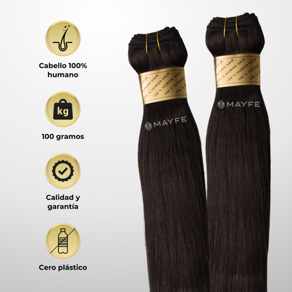 Extensión Clip 100g Castaño Oscuro #02