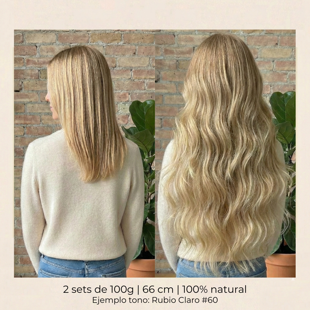 Extensión Clip 100g Rubio Claro 