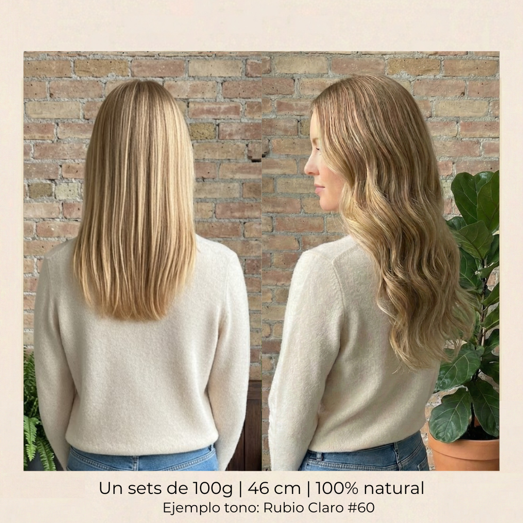 Extensión Clip 100g Rubio Claro 