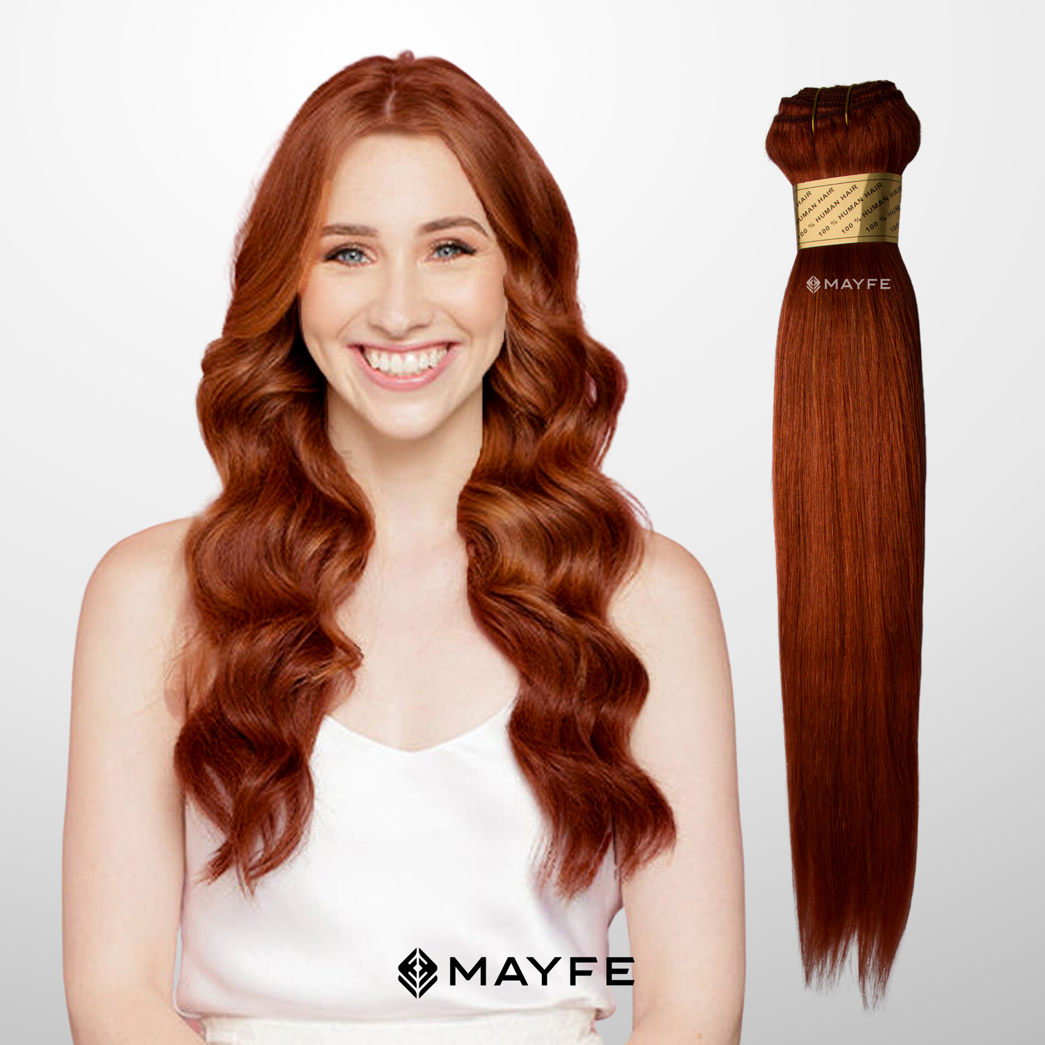 Extensión de cabello 100% natural tono 