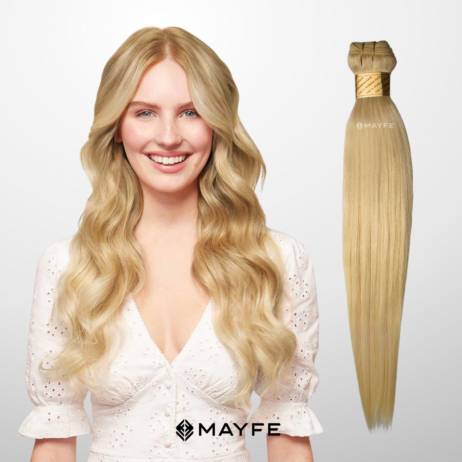 Extensión de cabello 100% natural tono 