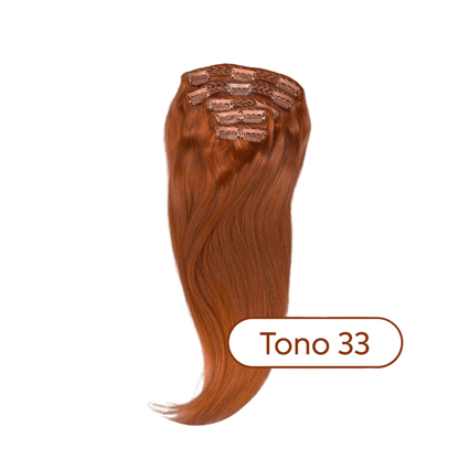 Extensión Clip 100g Rojo Cobrizo Intenso #33