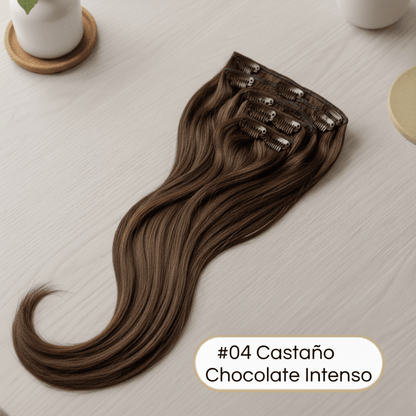 Extensión Clip 100g Castaño Chocolate Intenso #04