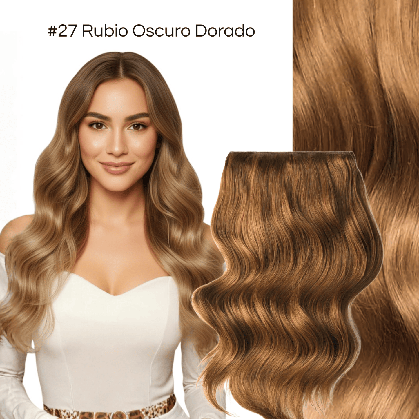 Extensión Clip 100g Rubio Dorado #27