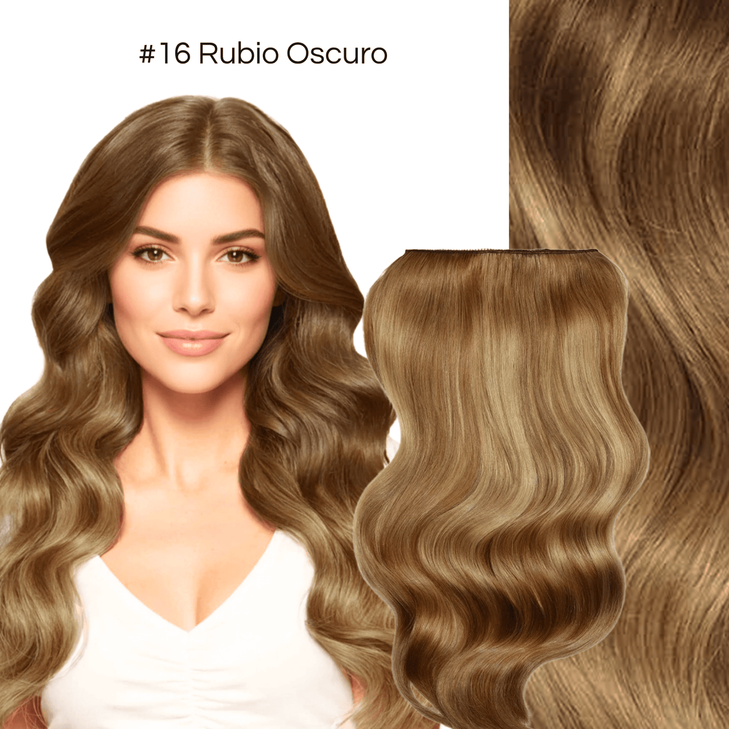 Extensión Clip 100g Rubio Oscuro #16