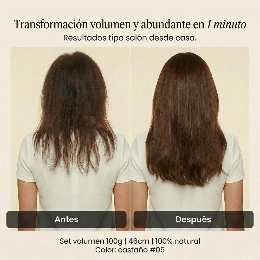 Extensión Clip 100g Castaño Chocolate Claro 