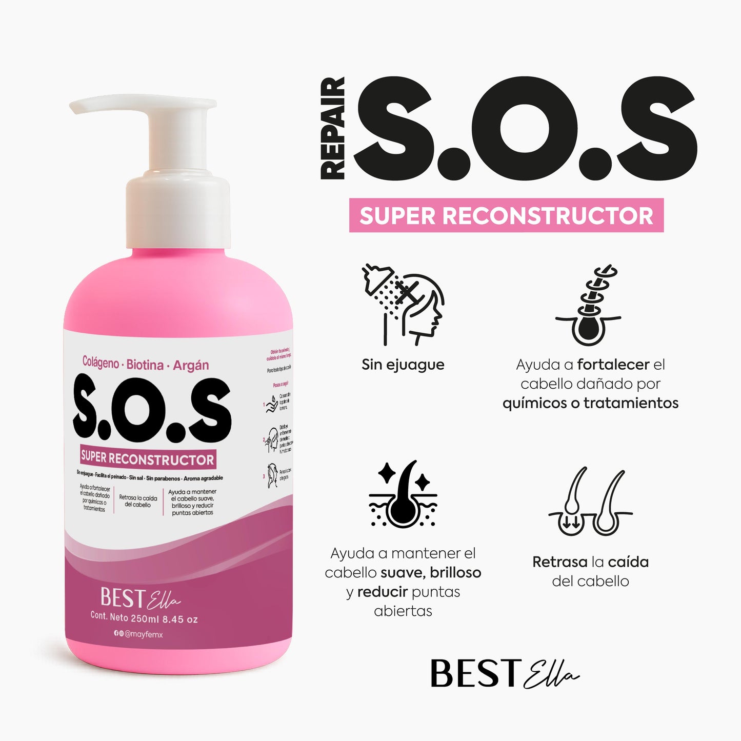 Reestructurante para peinar (para cabello maltratado)