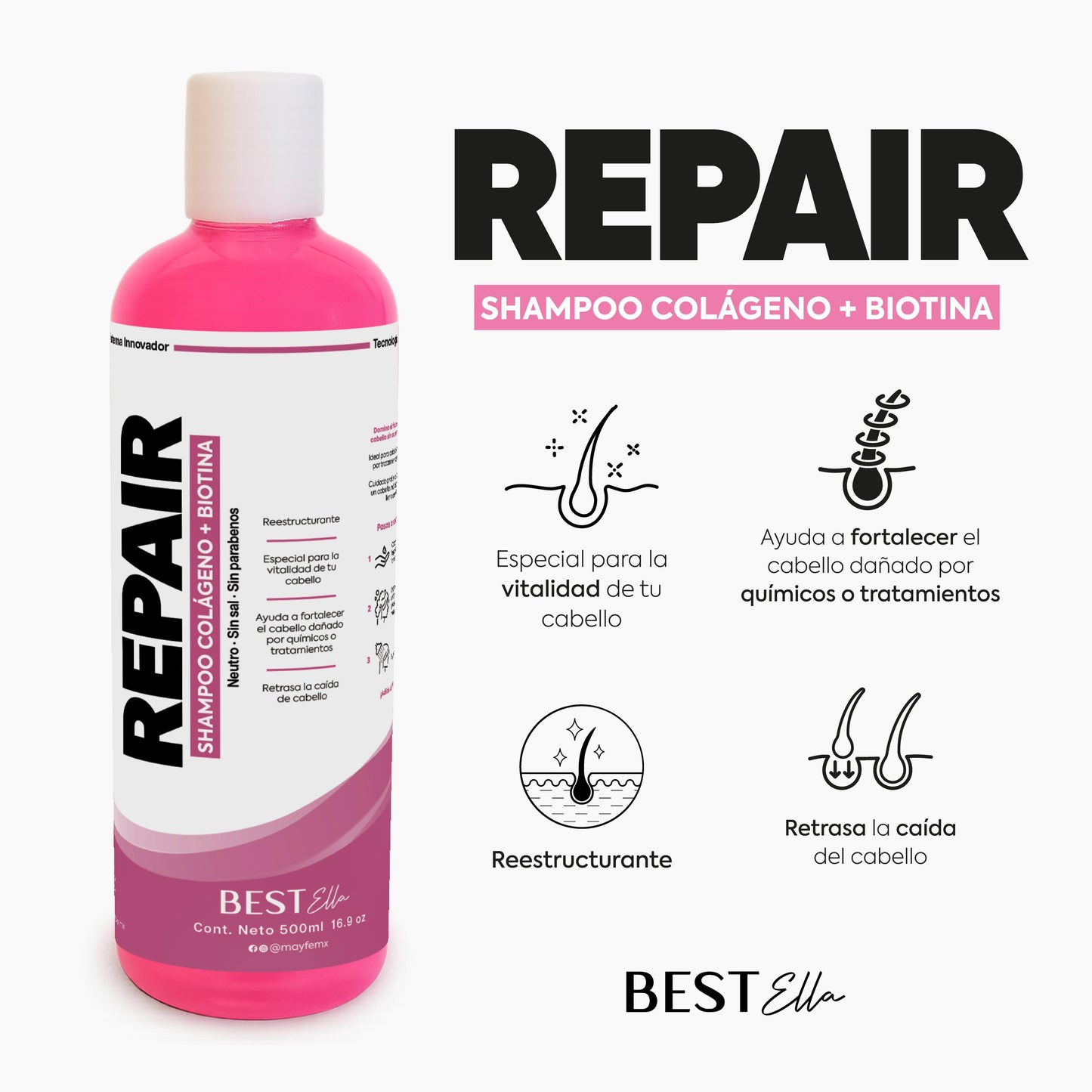 Shampoo Repair (para cabello maltratado)