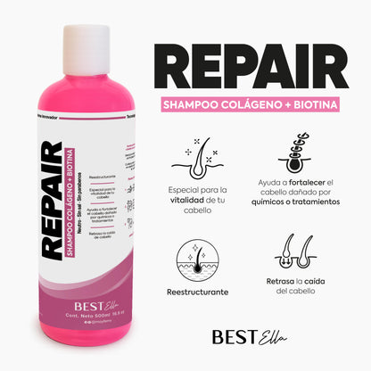 Shampoo Repair (para cabello maltratado)