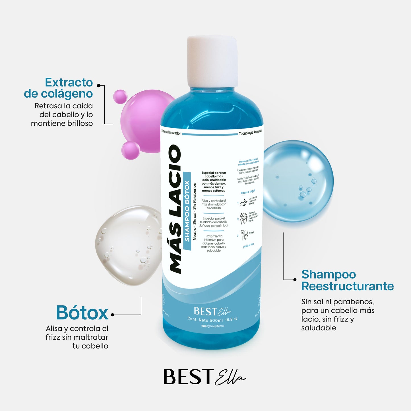 Shampoo Bótox (Para cabello Lacio)