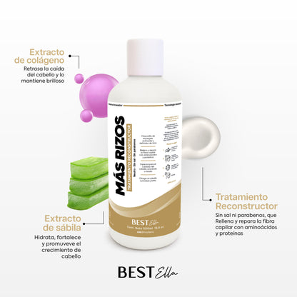 Mascarilla Keratina y Almendras (Para cabello Rizado)
