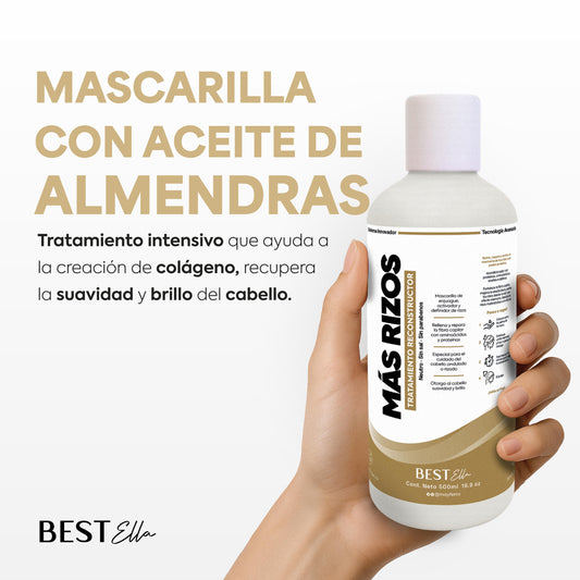 Mascarilla Keratina y Almendras (Para cabello Rizado)