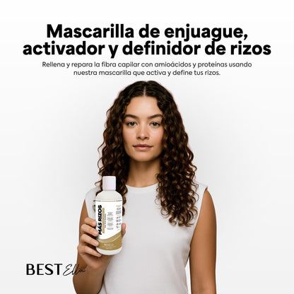 Mascarilla Keratina y Almendras (Para cabello Rizado)