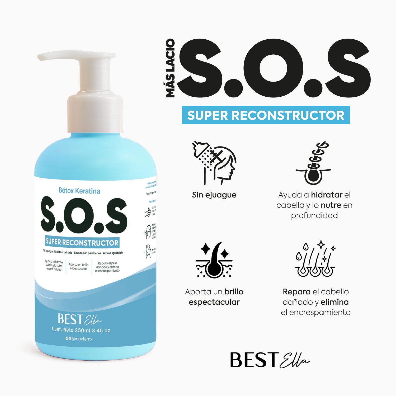 Reestructurante Botox Keratina para peinar