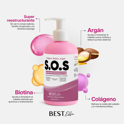 Reestructurante para peinar (para cabello maltratado)