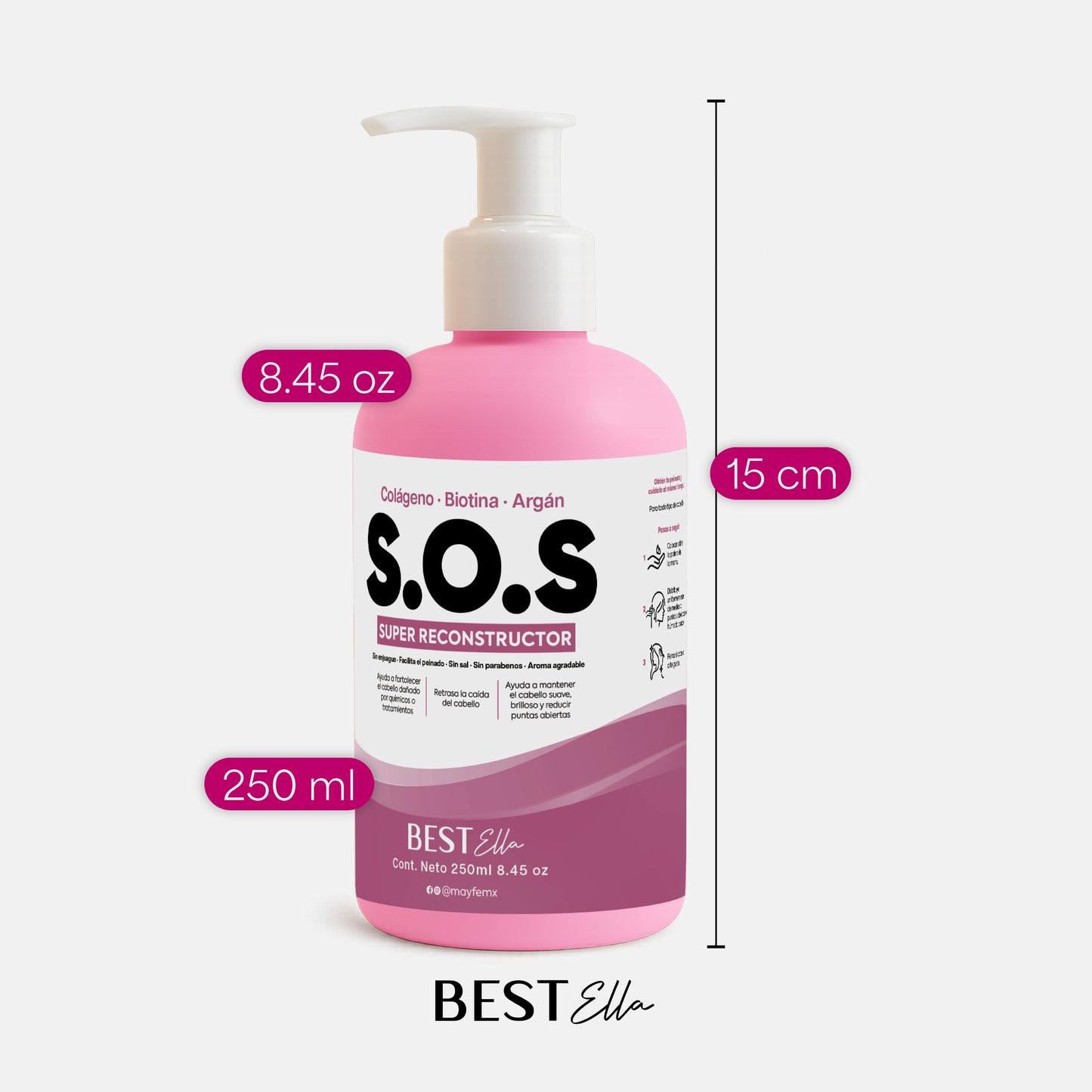Reestructurante para peinar (para cabello maltratado)