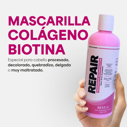 Mascarilla Repair de enjuague (Para cabello maltratado)