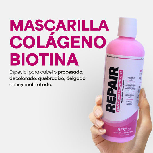 Mascarilla Repair de enjuague (Para cabello maltratado)