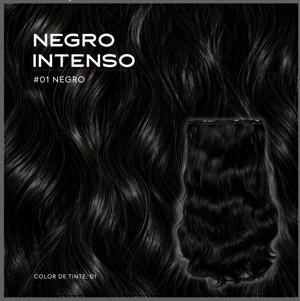 Extensión Clip 100g Negro Intenso 