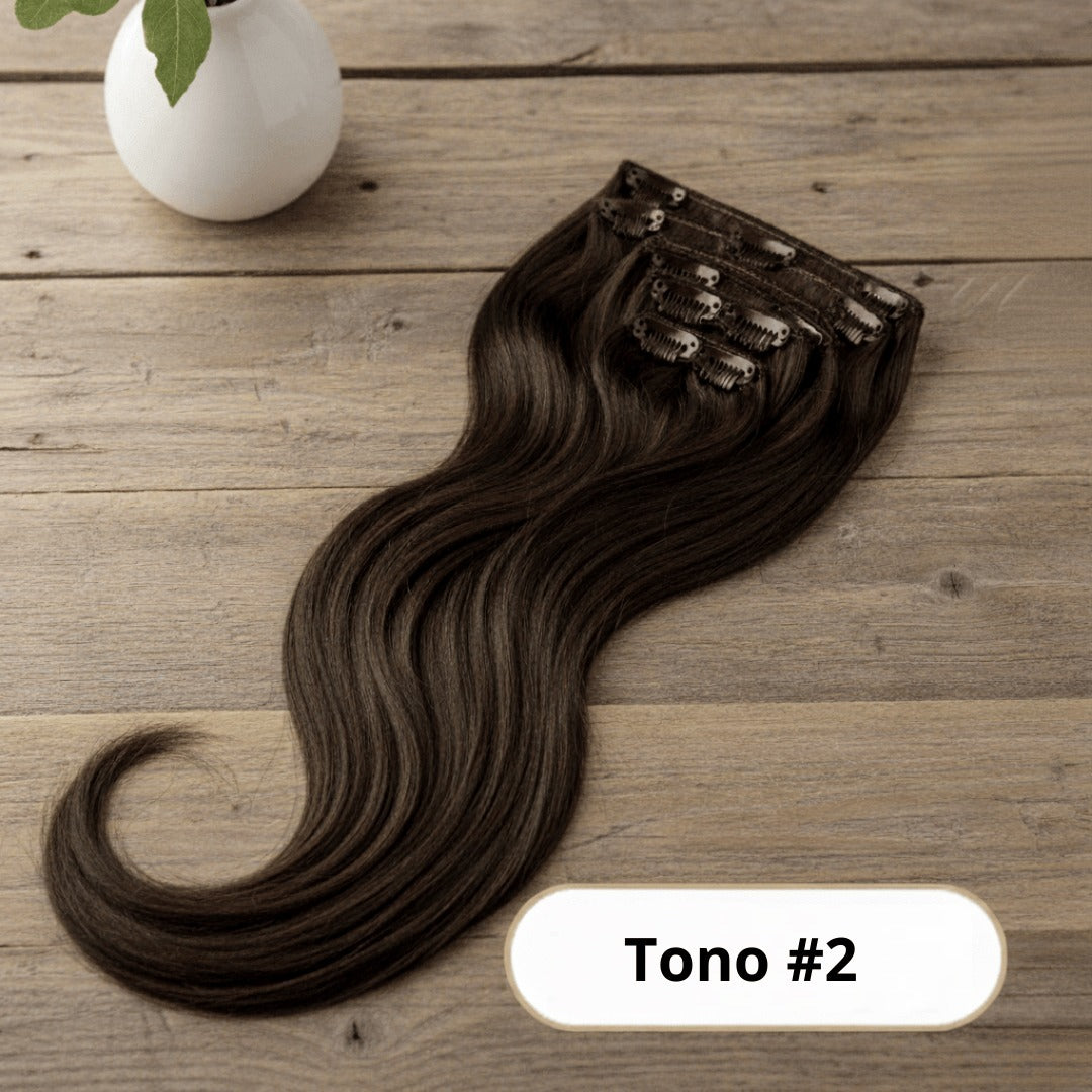 Extensión Clip 100g Castaño Oscuro 