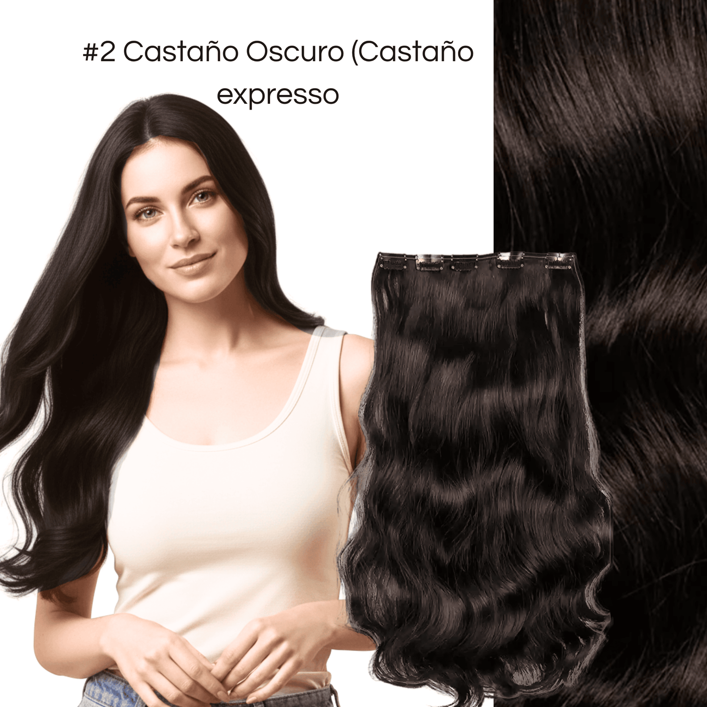 Extensión Clip 100g Castaño Oscuro #02