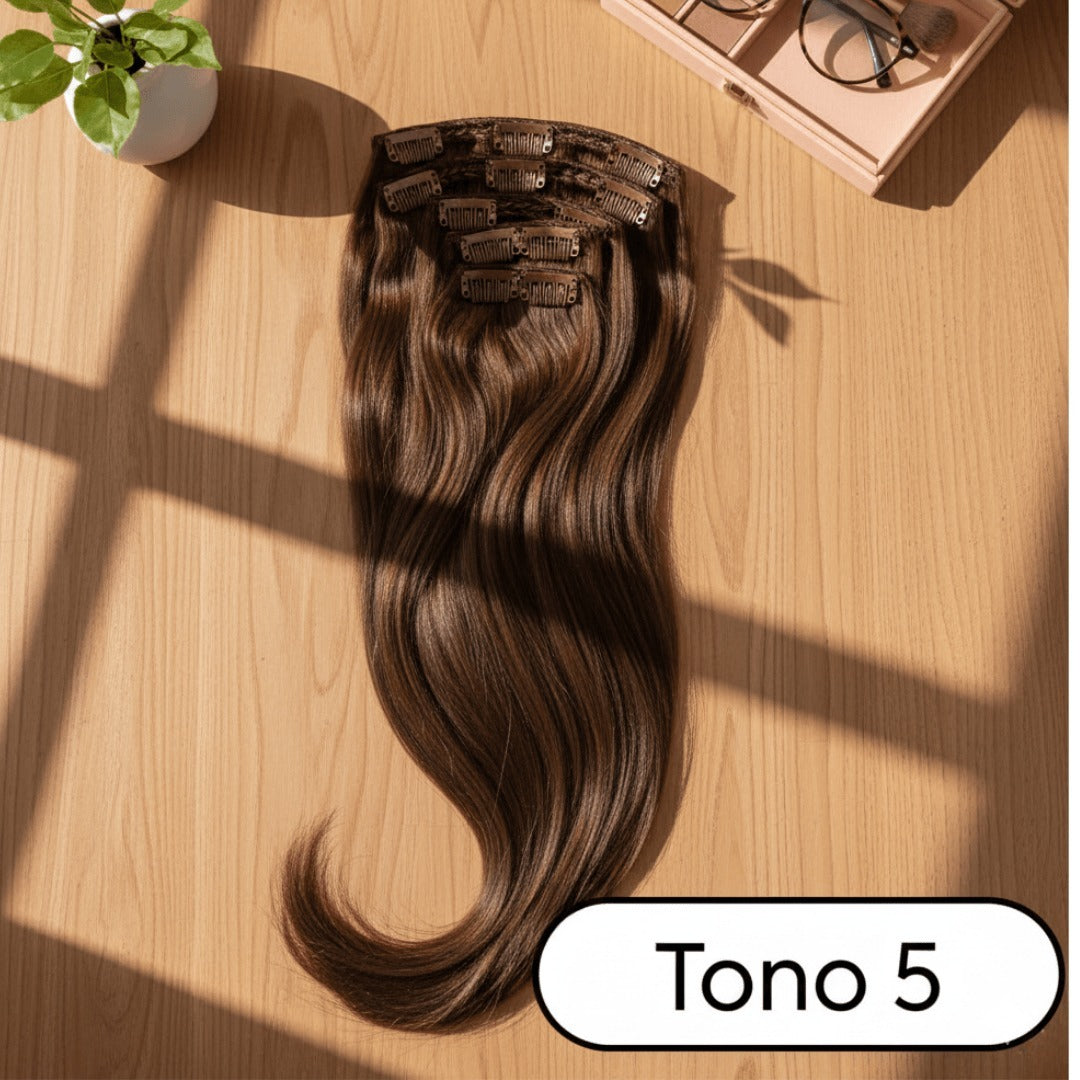 Extensión Clip 100g Castaño Chocolate Claro 